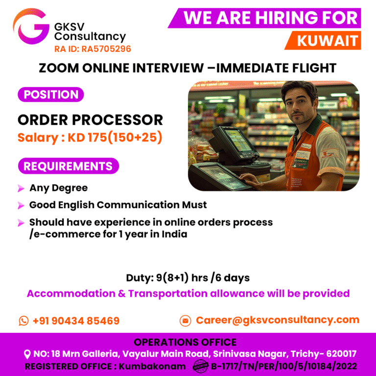 Urgent Hiring for kuwait