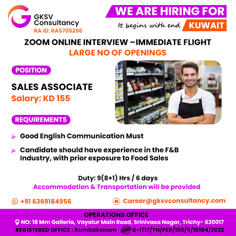 Urgent Hiring for Kuwait