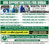 HIRING FOR UAE