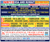 NBTC KSA and Kuwait Jobs: Excellent Opportunities for Skilled Tradespeople
