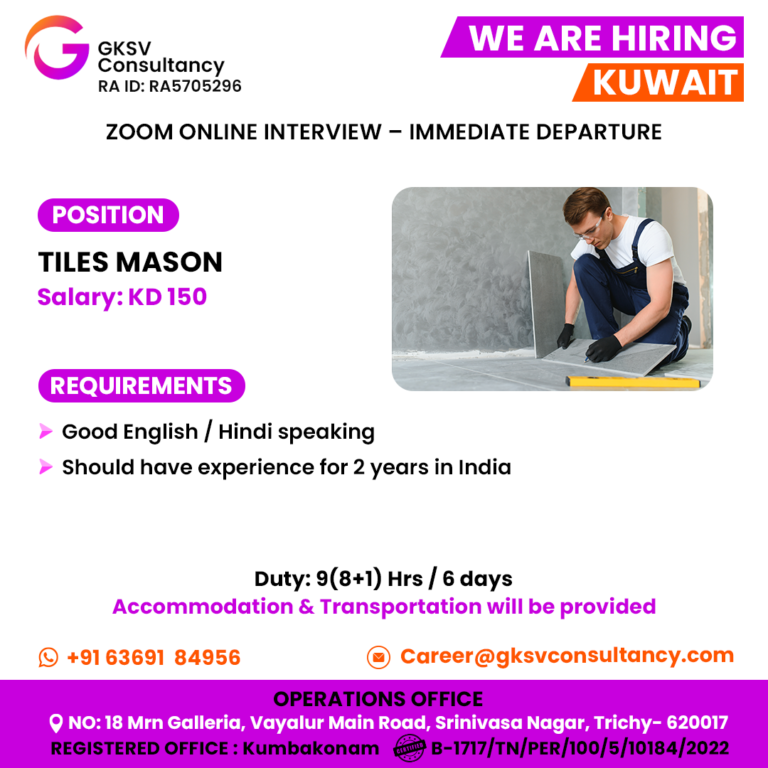 Urgent Hiring for kuwait