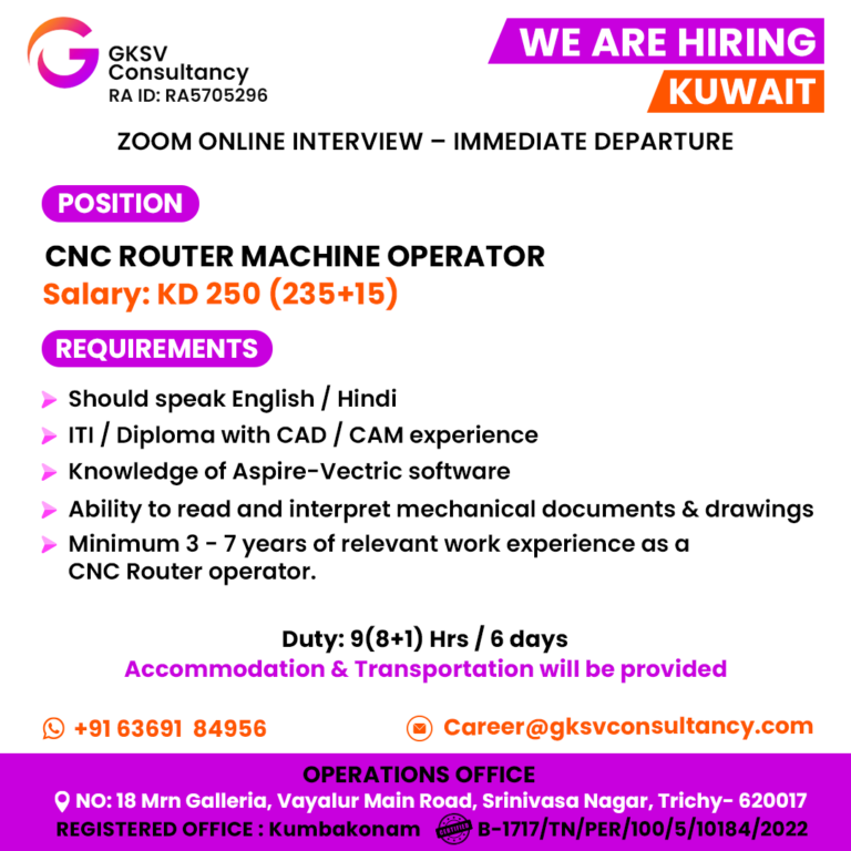 Urgent Hiring for kuwait