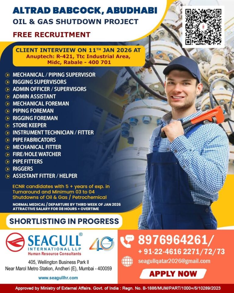 Altrad Babcock Abu Dhabi Jobs: Free Recruitment for Shutdown Project