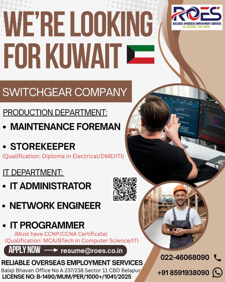 Urgent Hiring For Kuwait 2 Urgent Hiring For Kuwait