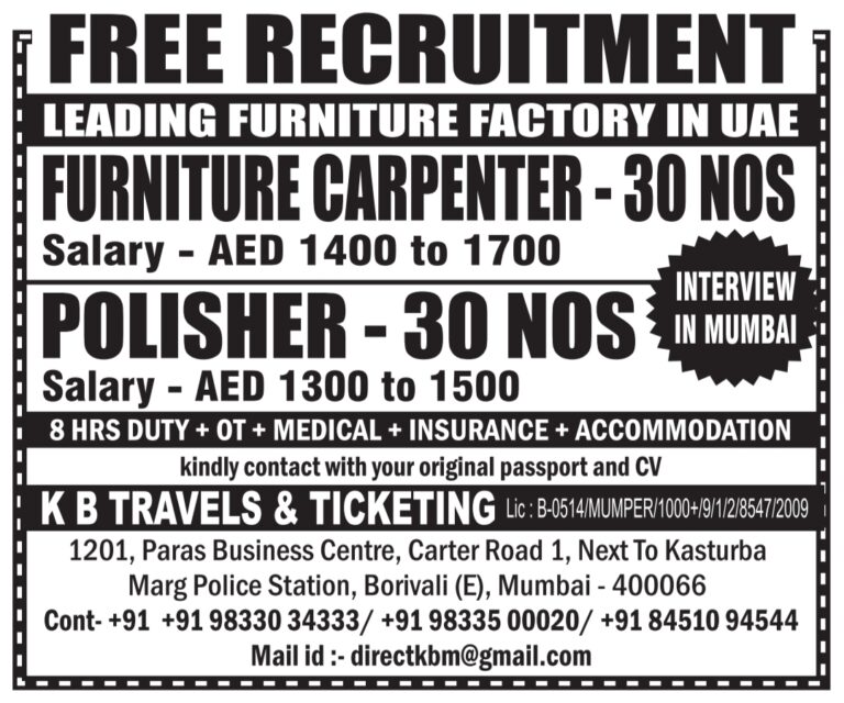 Free Recruitment Saudi Arabia: Urgent AYTB Shutdown Jobs