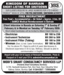 Free Recruitment Bahrain: Urgent Shutdown Jobs by Modi's Smart Consultancy