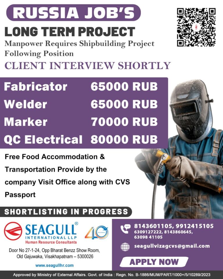 Russia Job Vacancy: Shipbuilding Project Opportunities in Vizag 4 Russia Job Vacancy: Shipbuilding Project Opportunities in Vizag