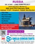 Exclusive Russia Oil and Gas Jobs Hiring by Shella Consultants