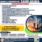 Free Recruitment Saudi Arabia: Oil & Gas Jobs by Bismi Overseas