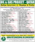 Hiring For Qatar (Oil&Gas Project)