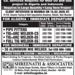 Oil & Gas Jobs in Algeria & Indonesia by Shreenath & Associates