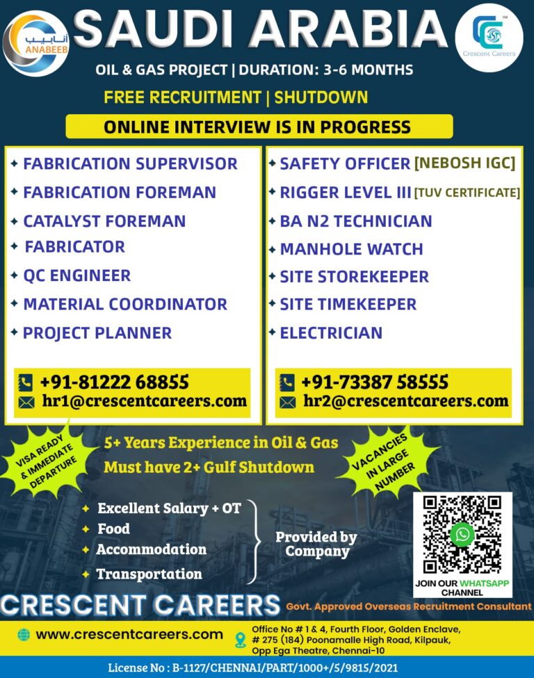 FREE RECRUITMENT FOR SAUDI ARABIA COUNTRY 1 FREE RECRUITMENT FOR SAUDI ARABIA COUNTRY