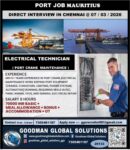 PORT JOB MAURITIUS DIRECT CLIENT  INTERVIEW IN CHENNAI @ 07/03/2026