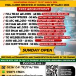 Welder jobs in UAE: Fantastic Free Recruitment Opportunity by MENA Limited