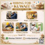 Kuwait Requirements - Mechanical Technician, Helper, Mason , carpenter, Wall Painter