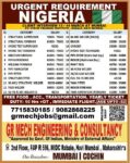 Nigeria Job Vacancy – Urgent Hiring at GR Mech Engineering