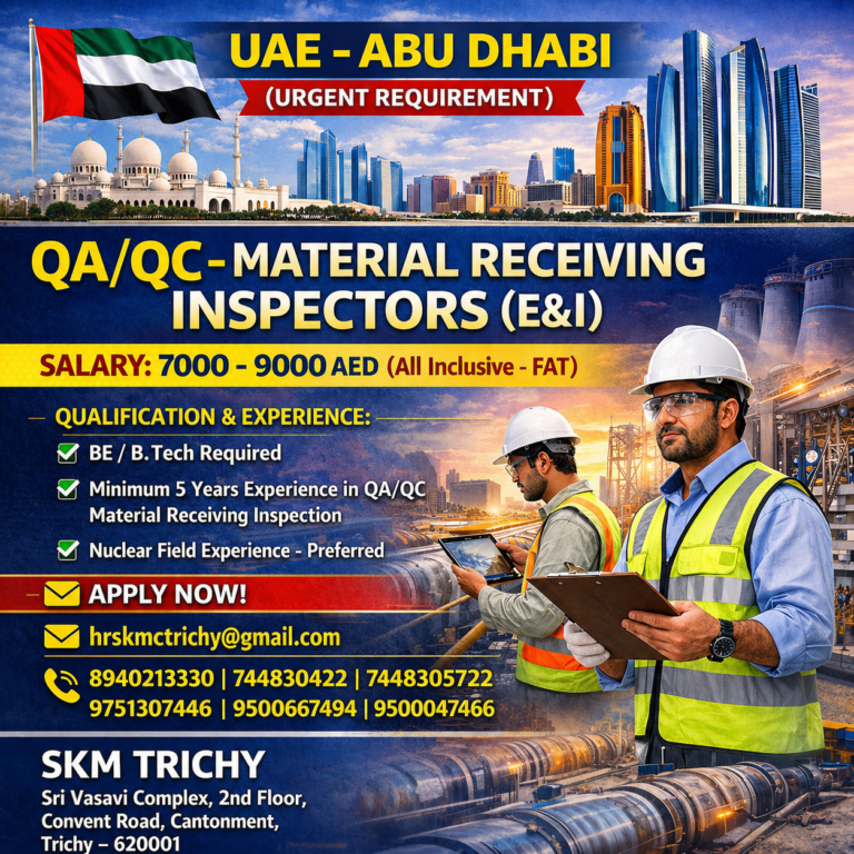 URGENT REQUIREMENT – ABUDHABI