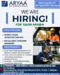 Hiring Alert: Exciting Opportunities in Saudi Arabia!