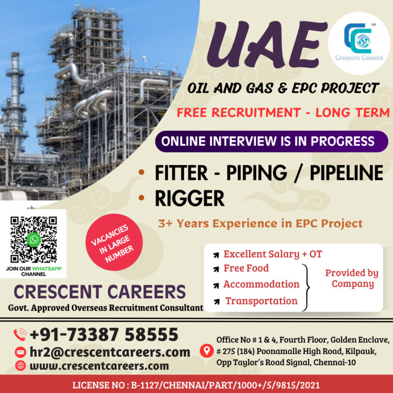 FREE RECRUITMENT FOR UAE COUNTRY