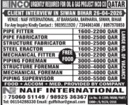 Qatar Oil & Gas Jobs – Urgent Hiring at NAIF International
