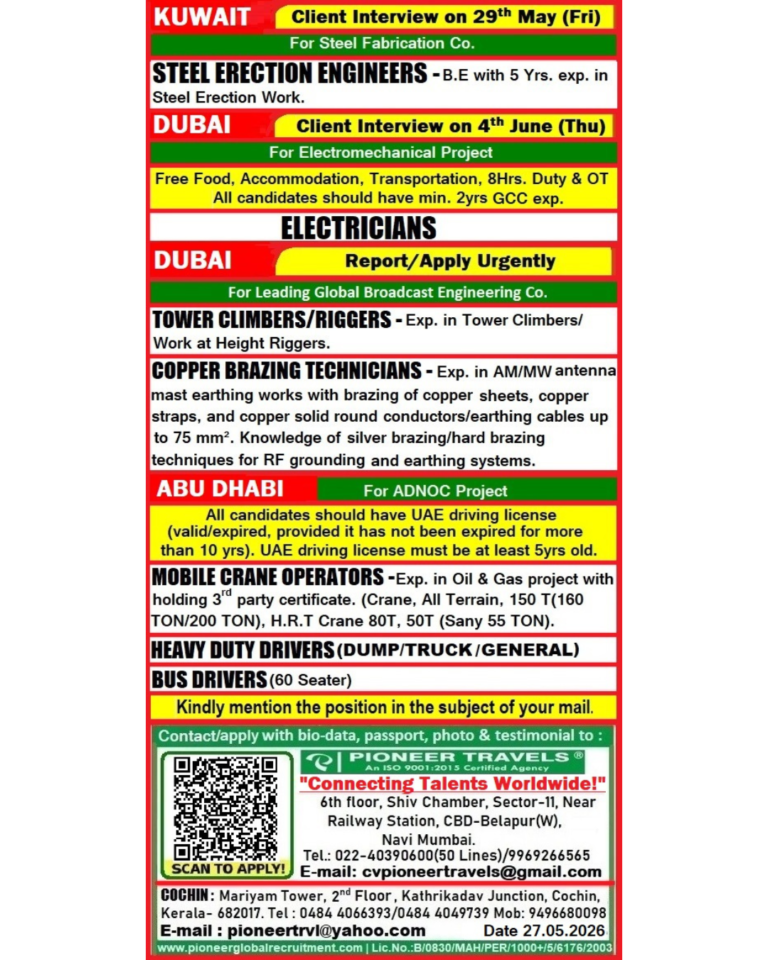 𝐖𝐞 𝐡𝐚𝐯𝐞 𝐚𝐧 𝐔𝐫𝐠𝐞𝐧𝐭 𝐑𝐞𝐪𝐮𝐢𝐫𝐞𝐦𝐞𝐧𝐭 𝐟𝐨𝐫 𝐭𝐡𝐞 #kuwait #dubaï #abūdhabī 𝐥𝐨𝐜𝐚𝐭𝐢𝐨𝐧.