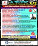 Client Interview at Kochi on 15th May, 2026 for Al Faris Group, United Arab Emirates -
