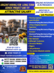 Urgently Required for Long Term ADNOC Project – UAE