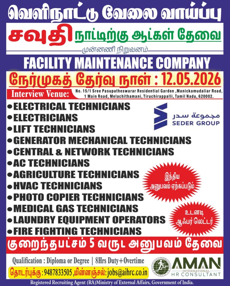 DIRECT CLIENT INTERVIEW @ TRICHY