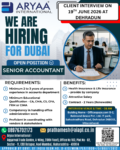 Hiring for Dubai | Senior Accountant