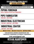 Saudi Arabia Piping Jobs - Online Interview at Ocean Manpower