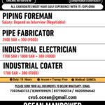 Saudi Arabia Piping Jobs – Online Interview at Ocean Manpower