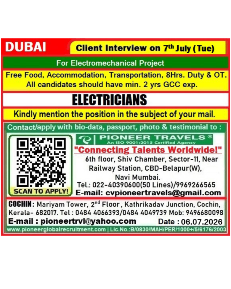 🚨𝐖𝐞 𝐡𝐚𝐯𝐞 𝐚𝐧 𝐔𝐫𝐠𝐞𝐧𝐭 𝐑𝐞𝐪𝐮𝐢𝐫𝐞𝐦𝐞𝐧𝐭 𝐟𝐨𝐫 𝐭𝐡𝐞 #Dubai 𝐥𝐨𝐜𝐚𝐭𝐢𝐨𝐧.