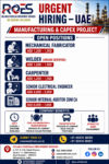 🚨 URGENT HIRING – UAE  Manufacturing & CAPEX Project