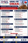 🚨 HIRING FOR OMAN 🇴🇲  Engineering & Equipment Company