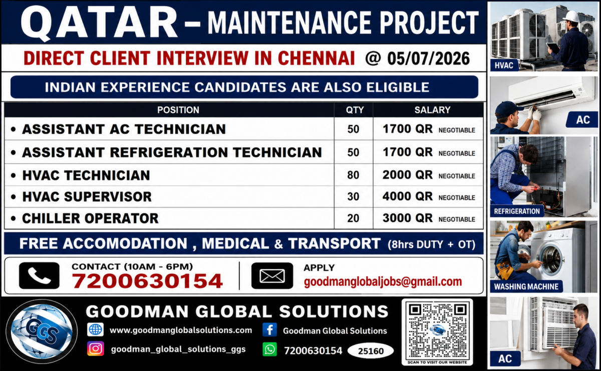 QATAR- MAINTENANCE PROJECT - LONG TERM PROJECT DIRECT CLIENT INTERVIEW ...