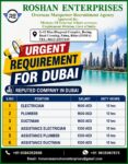 URGENT REQUIREMENT FOR DUBAI