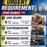 URGENT REQUIREMENT FOR DUBAI