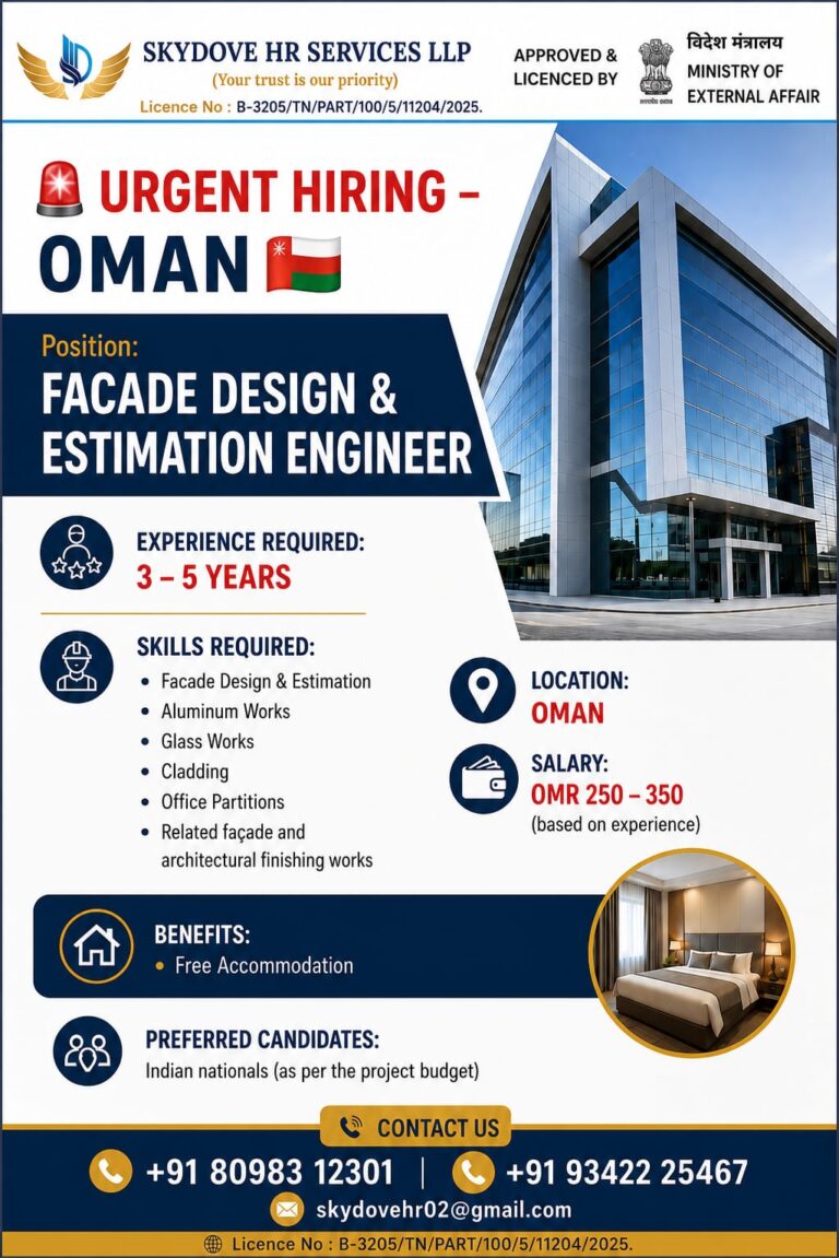 Facade Design & Estimation Engineer 3 Facade Design & Estimation Engineer