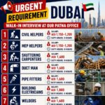 URGENT REQUIREMENT FOR DUBAI