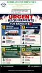 URGENT REQUIREMENT FOR BAHRAIN & OMAN
