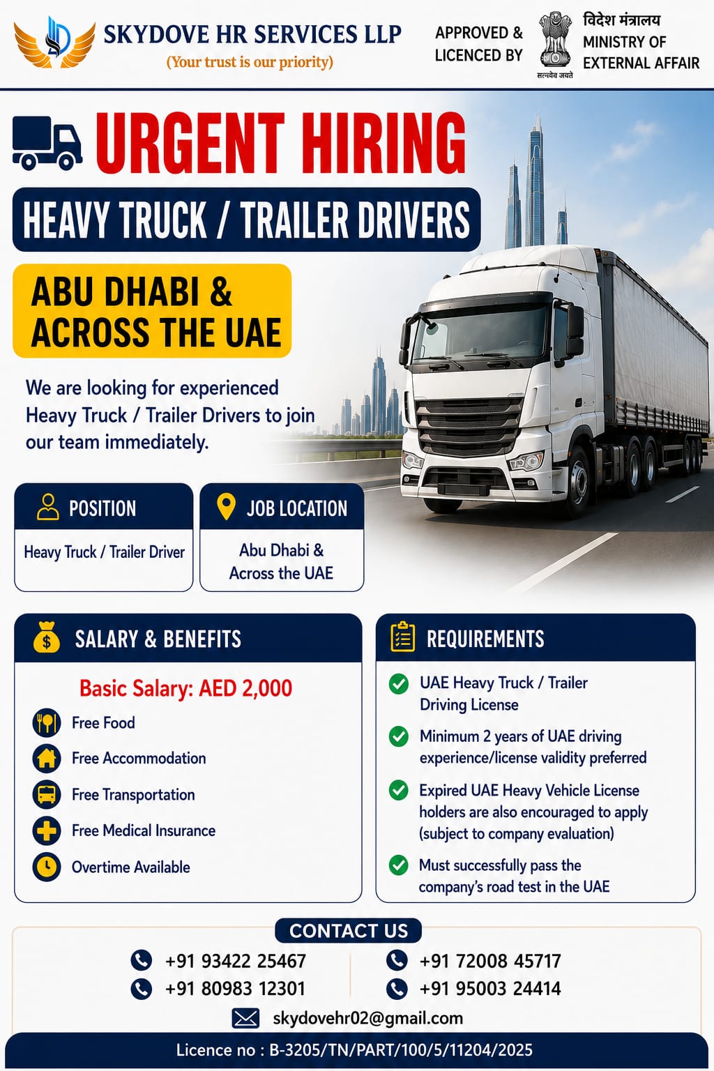 HEAVY TRUCK / TRAILER DRIVERS