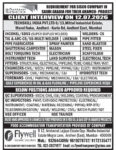 Saudi Arabia ARAMCO Jobs – Client Interview at Flywell Manpower