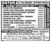 Qatar Oil & Gas Jobs – Free Recruitment at Seagull International