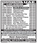 UAE Job Vacancy – Client Interview at Suni Associates