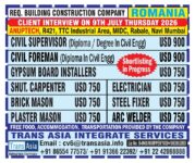 Romania Job Vacancy – Client Interview at Trans Asia