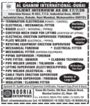 Dubai Job Vacancy – Client Interview at Nooria Enterprises