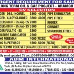 Saudi Arabia Job Vacancy – Urgent Hiring at ABM International