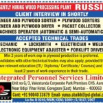 Russia Wood Processing Plant Jobs – Urgent Hiring at IPSL
