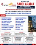 Saudi Arabia Job Vacancy – Urgent Hiring at ASMACS