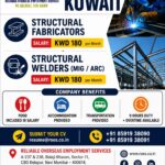 🇰🇼 Kuwait Job Opportunities – Structural Fabricators & Structural Welders (MIG/ARC)